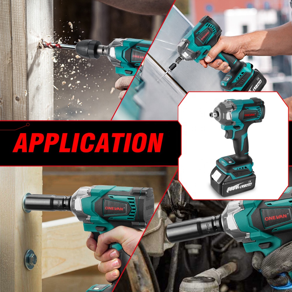 Power Tools Electrical - 1200N.m Torque Brushless Electric Impact Wrench
